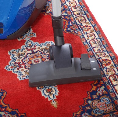 Rug cleaning by vaccum cleaner | Johnston Paint & Decorating